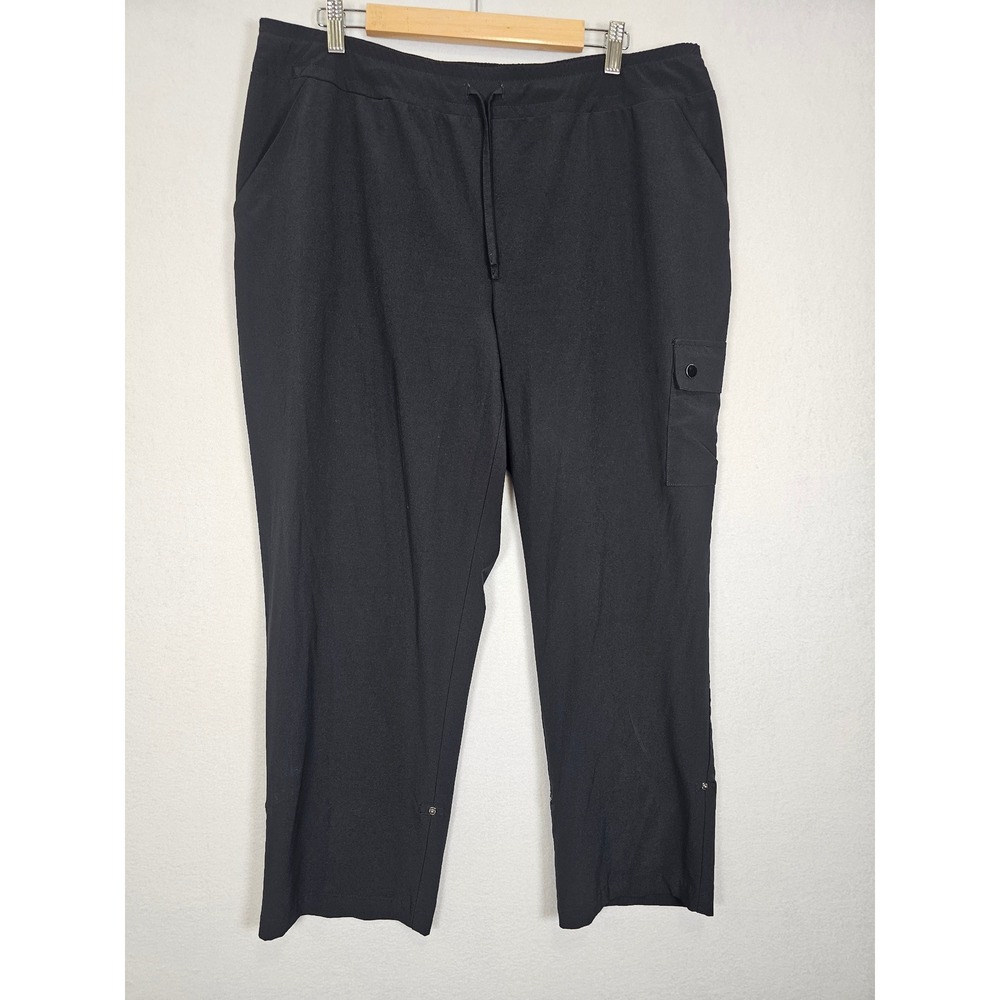 Athleisure Chicos Zenergy Cargo Pants Women 3 16 Black Stretch Utility 570303198